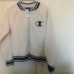 champion sherpa bomber jacket